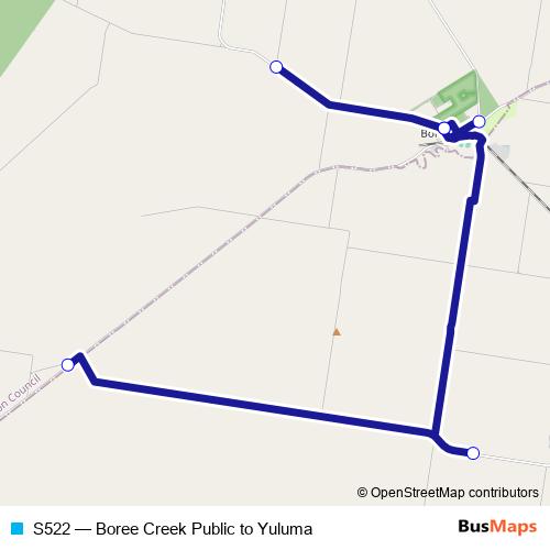 S522 bus Line Map