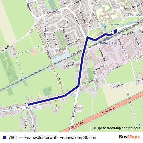 7861 bus Line Map