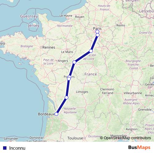 Inconnu rail Line Map