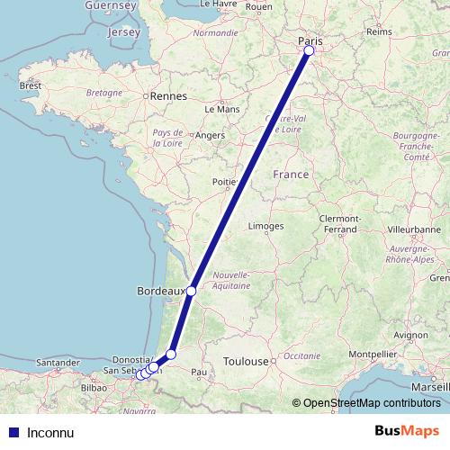 Inconnu rail Line Map