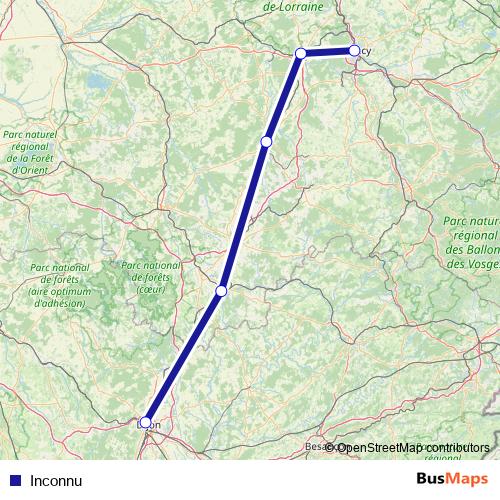Inconnu rail Line Map