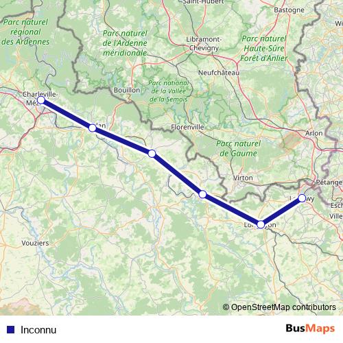 Inconnu rail Line Map