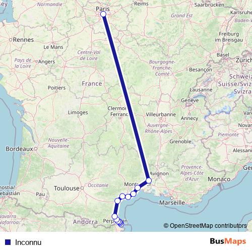 Inconnu rail Line Map