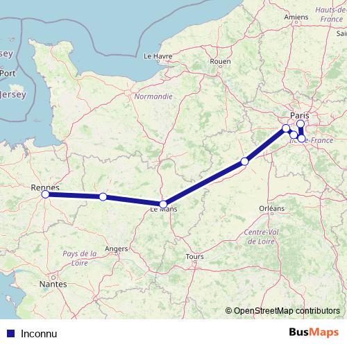 Inconnu rail Line Map