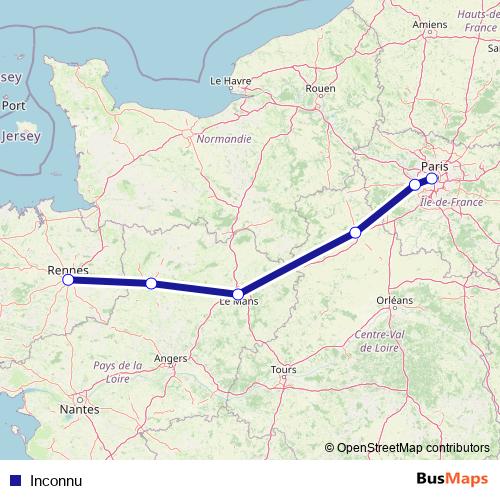 Inconnu rail Line Map