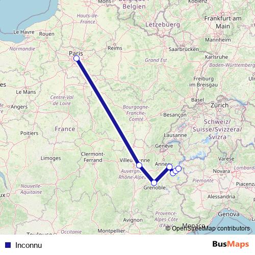 Inconnu rail Line Map