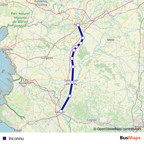 Inconnu rail Line Map