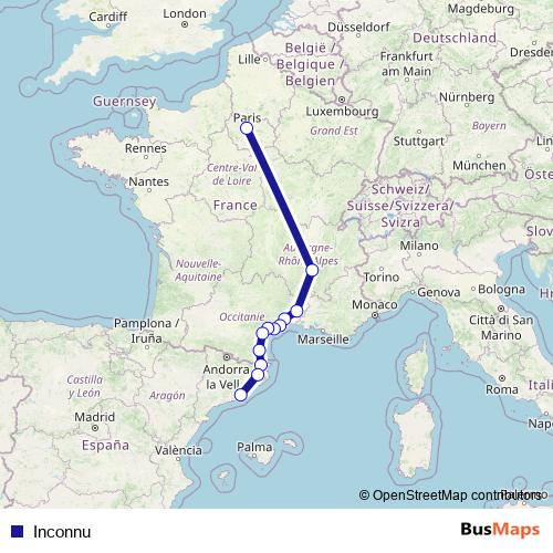 Inconnu rail Line Map