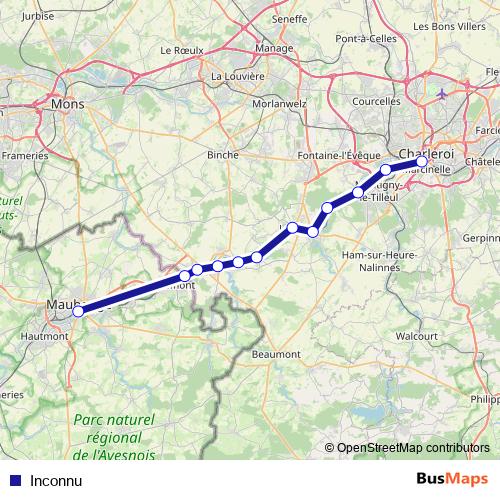 Inconnu rail Line Map