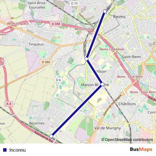 Inconnu rail Line Map