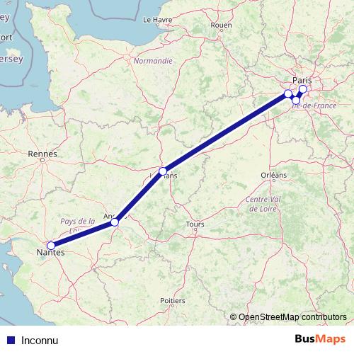 Inconnu rail Line Map