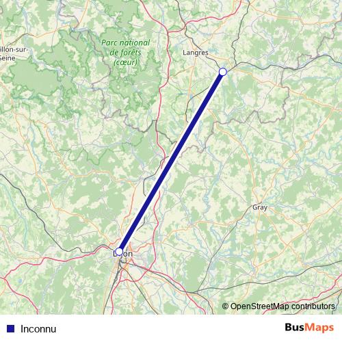 Inconnu rail Line Map