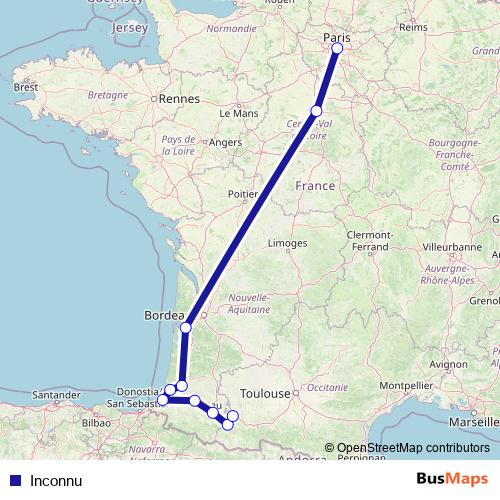 Inconnu rail Line Map