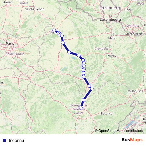 Inconnu rail Line Map