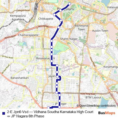 2-E Jpn6-Vsd bus Line Map