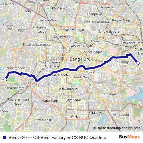 Bemla-20 bus Line Map
