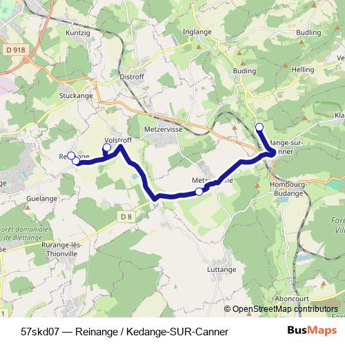 57skd07 bus Line Map