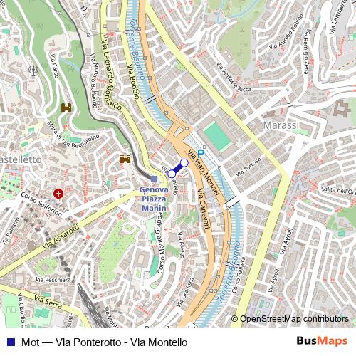 Mot cable-car Line Map