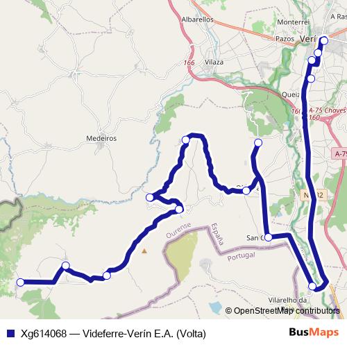 Xg614068 bus Line Map