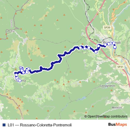 L01 bus Line Map