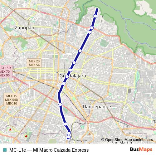 MC-L1e bus Line Map