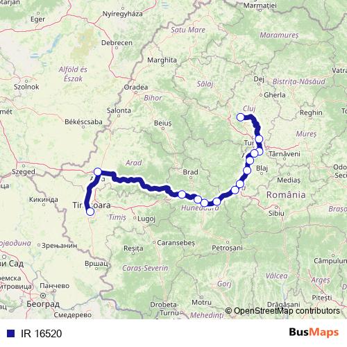 IR 16520 rail Line Map