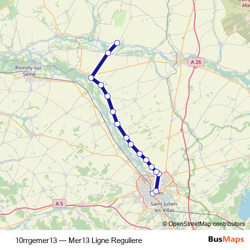 10rrgemer13 bus Line Map