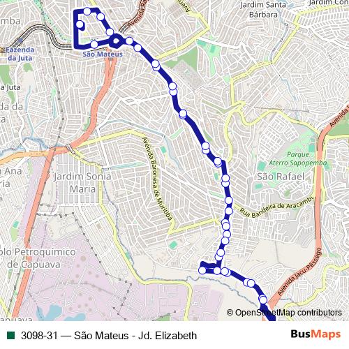 3098-31 bus Line Map