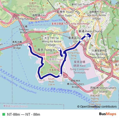 NT-88m bus Line Map