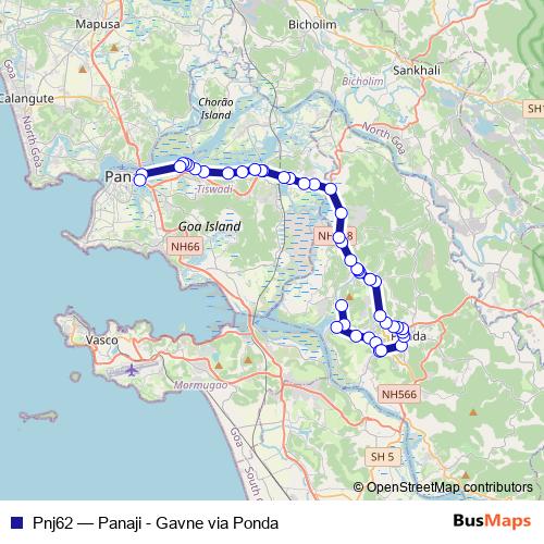 Pnj62 bus Line Map
