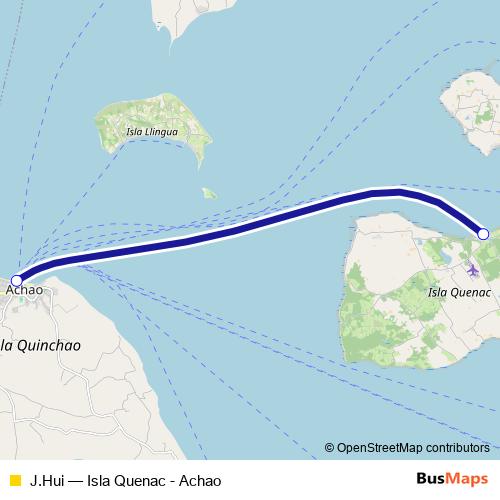 J.Hui ferry Line Map