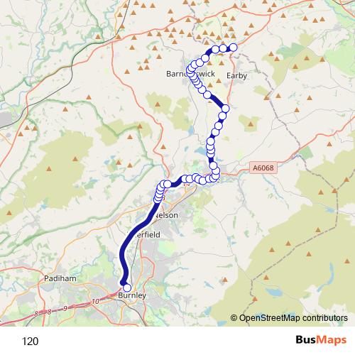 120 bus Line Map