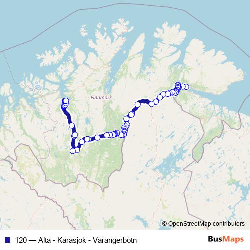 120 bus Line Map