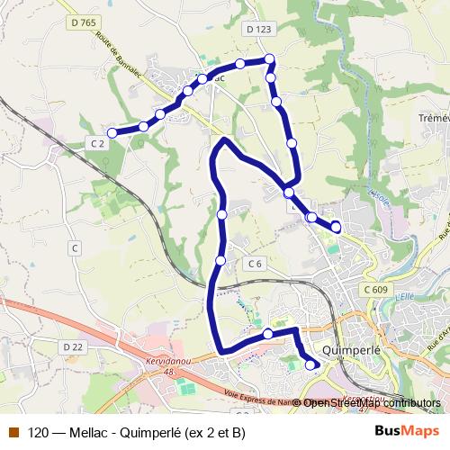 120 bus Line Map