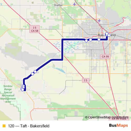 120 bus Line Map