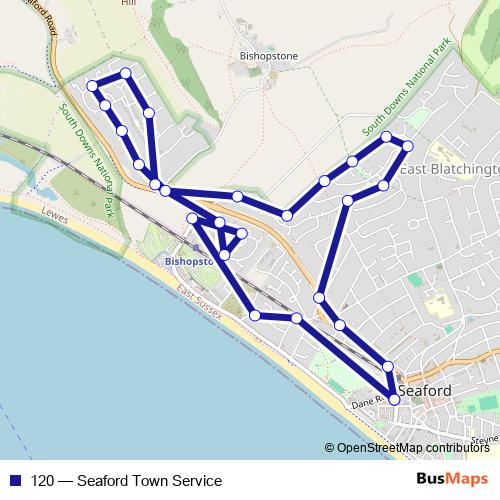 120 bus Line Map
