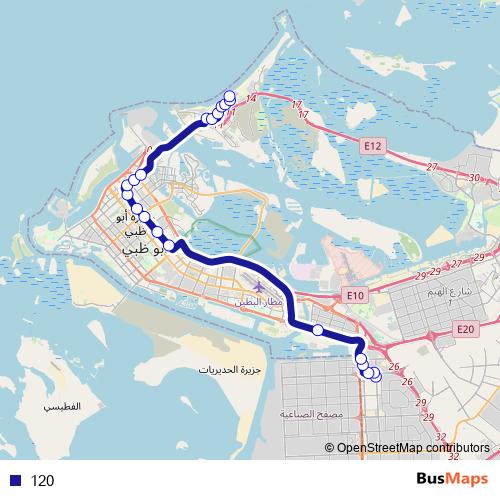 120 bus Line Map