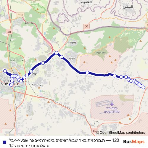 120 bus Line Map