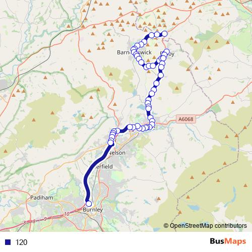 120 bus Line Map