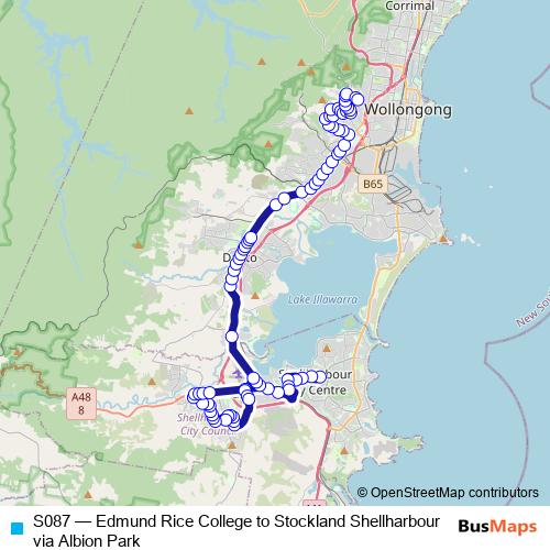 S087 bus Line Map