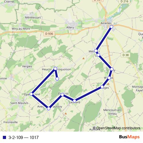 3-2-109 bus Line Map