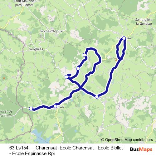 63-Ls154 bus Line Map