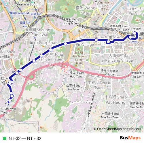 NT-32 bus Line Map