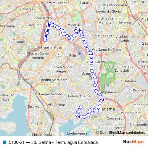 5106-21 bus Line Map