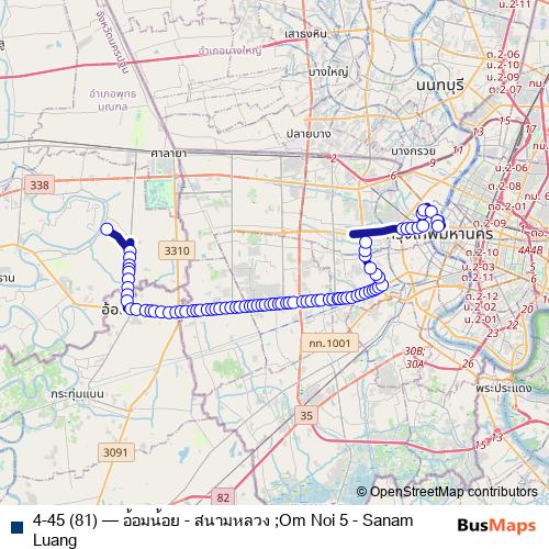 4-45 (81) bus Line Map