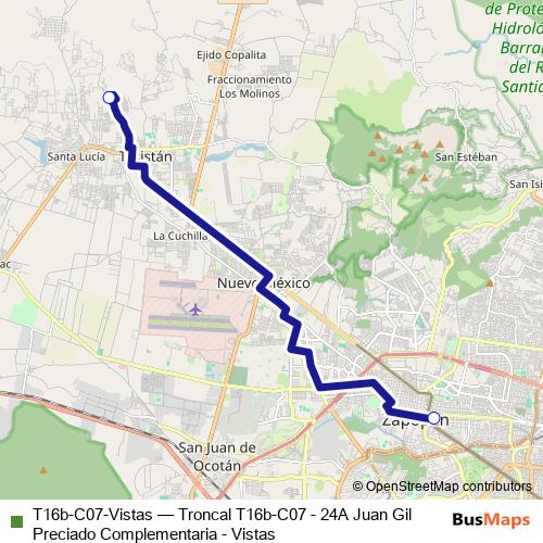 T16b-C07-Vistas bus Line Map