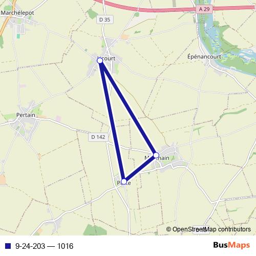 9-24-203 bus Line Map