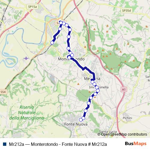Mr212a bus Line Map