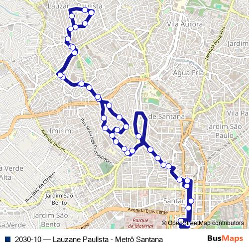 2030-10 bus Line Map