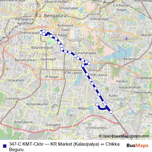 347-C KMT-Ckbr bus Line Map